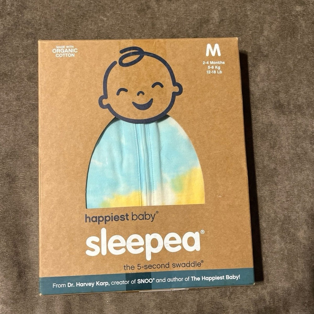 Happiest Baby Sleepea 5-Second Swaddle - 100% Organic Cotton Baby Swaddle